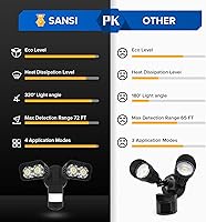 Vista 3 de SANSI - Luz LED de seguridad con sensor de movimiento