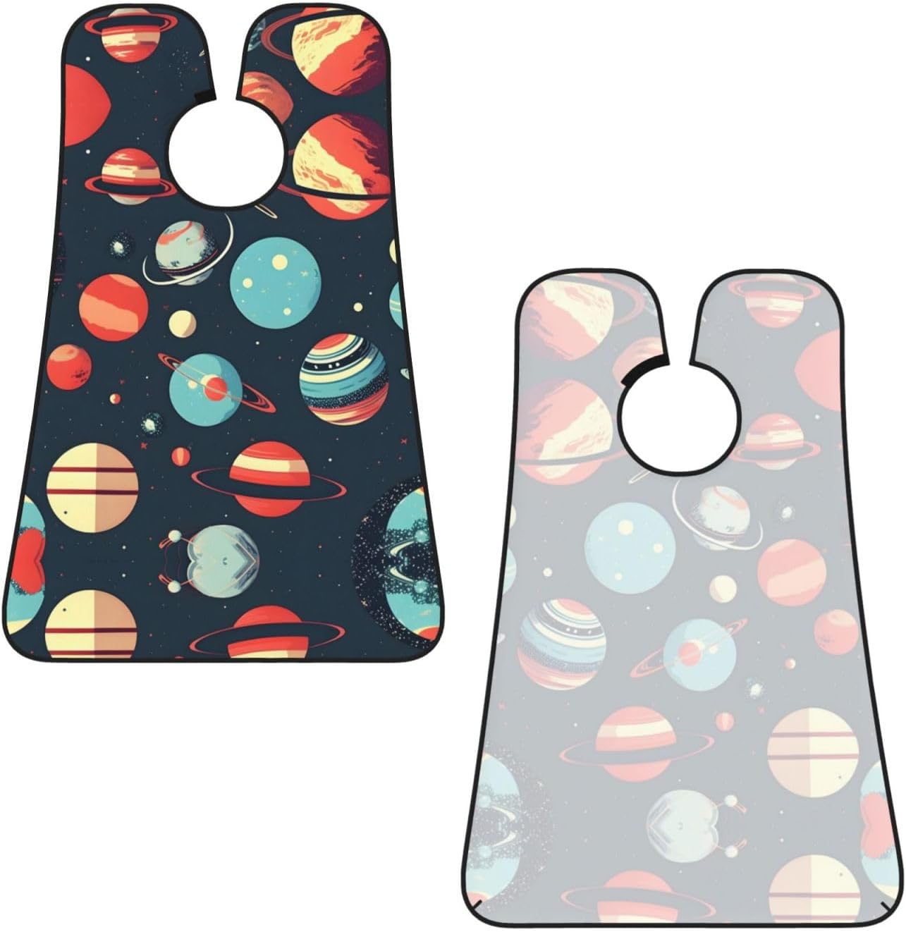 Outer Space Planet Print Beard Bib Apron For Men, Beard Hair Catcher For Men Shaving Trimming,Beard Cape Cloth