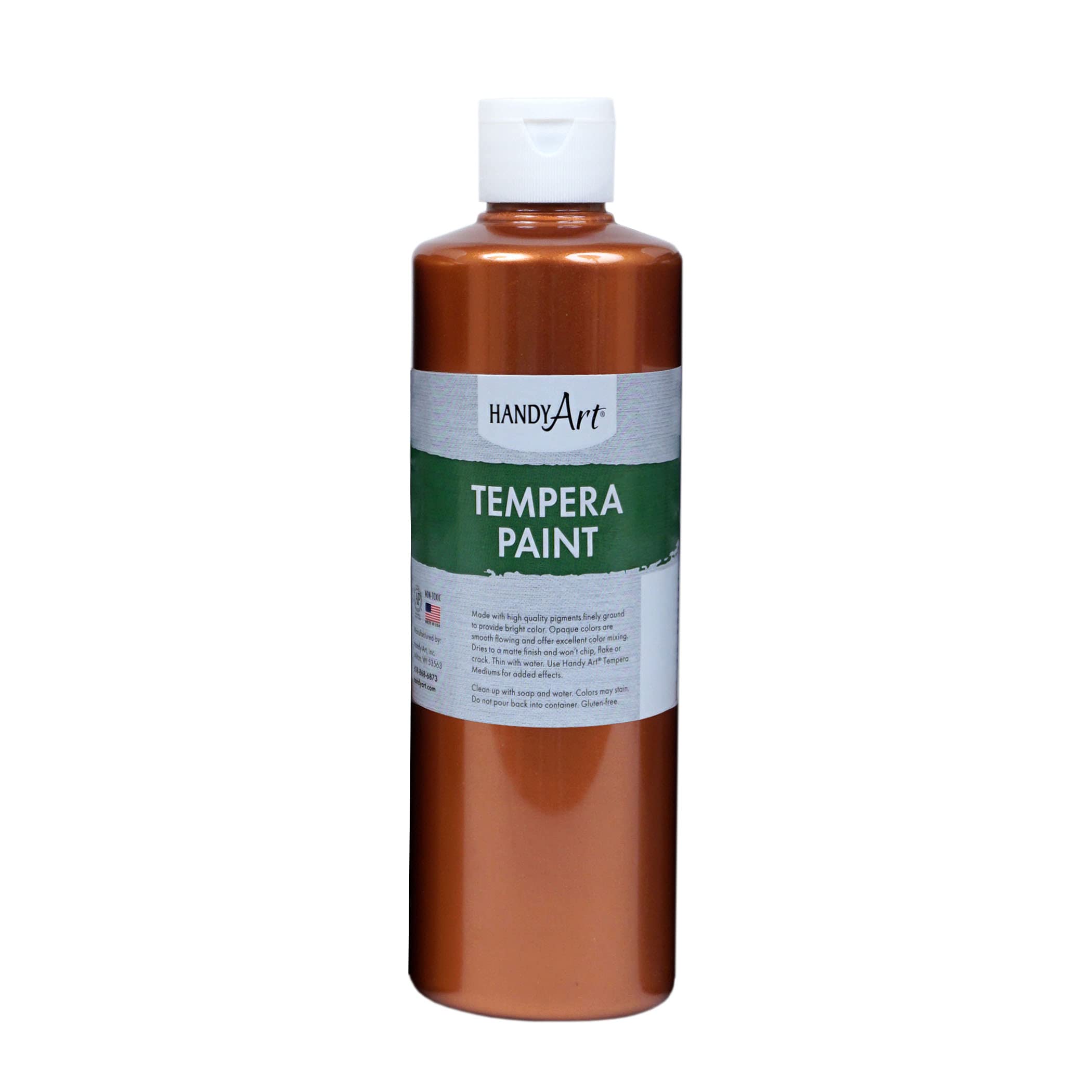 Handy Art Metallic Tempera Paint, 16 oz., Copper