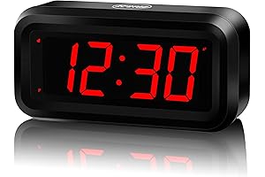 Convenient Battery Operated Alarm Clock for Bedrooms