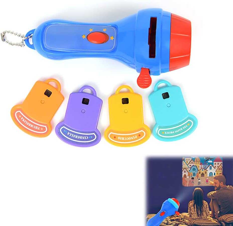 joizo 1 Set Of Creative Storybook Projector Children Bedtime Story With 4 Stories Projector Baby Fairy Tale Flashlight Toy For Children Gift(Upgraded Version)