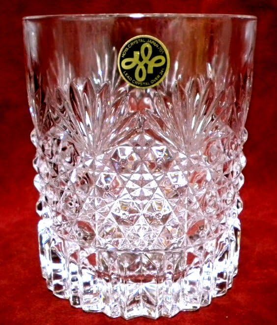 HOYA　最高級　人気デザイン　石庭シリーズ　最高峰　底面　菊繋紋　ロックグラス HOYA 最高級 人気デザイン 石庭シリーズ 最高峰 菊繋紋 ロックグラス