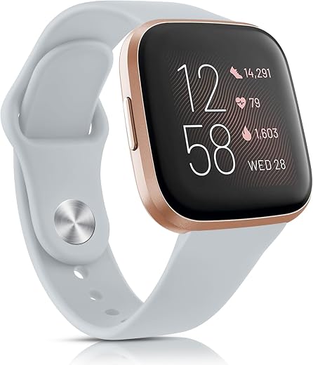 Tobfit Silicone Band for Fitbit Versa 2 Fitness Tracker, Soft Quick-Release Sport Strap for Fitbit Versa SE Fitness Tracke...