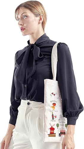 Miniatura 5 de Bolsa de compras París Regalos para amantes de París París Francia Regalos de viaje Bolsa de mano de vocación de