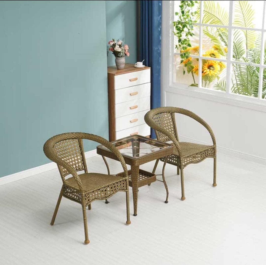 Yulan Outdoor Furniture set Patio Furniture Garden Furniture Clearance Rattan Garden Furniture Sets Corner Sofa Coffee Table Patio Conversation Outdoor (2 Chair 1 Table) Yl21012-371