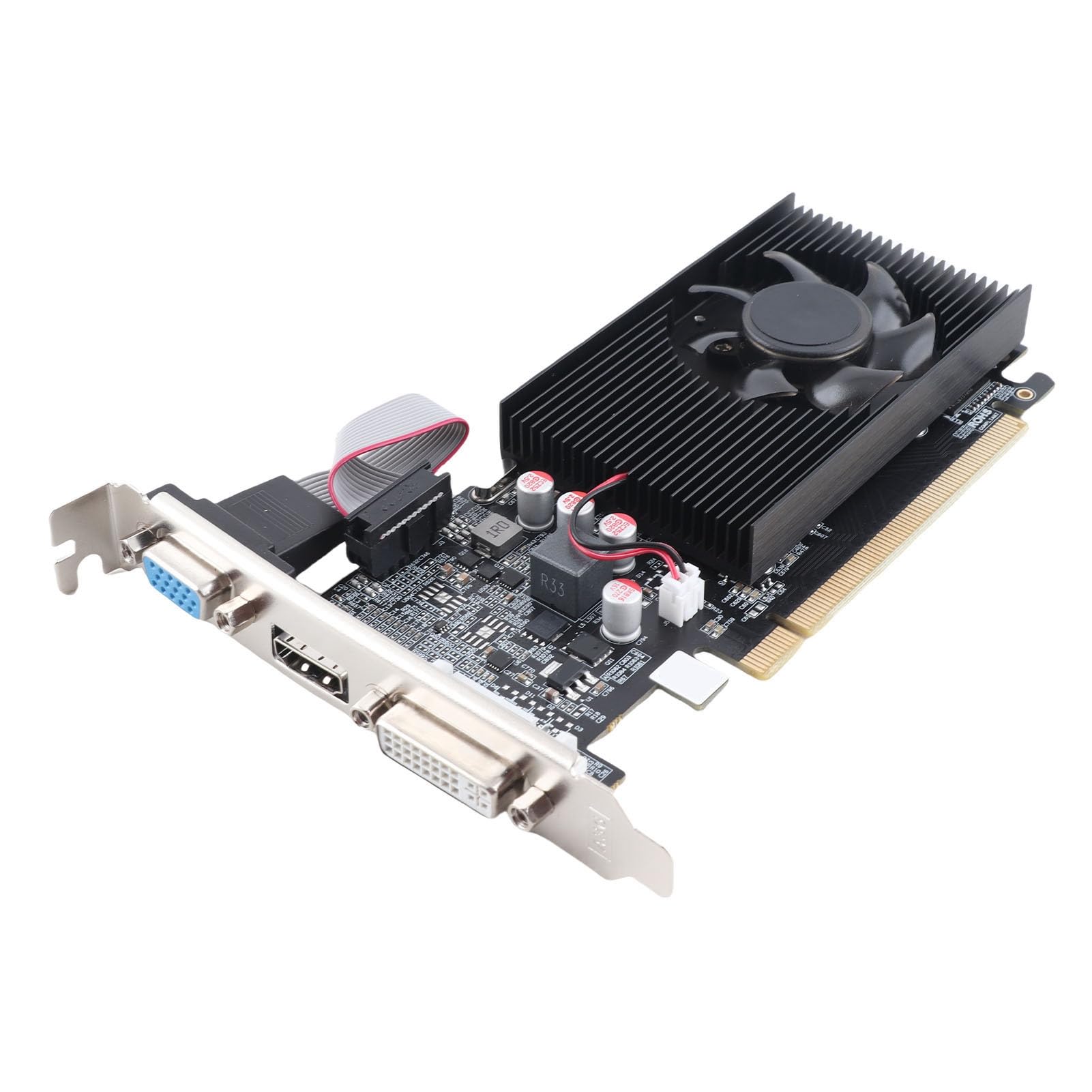 2 GB DDR3 64-bitowa karta graficzna PCI E, karta graficzna do gier komputerowych dla 10 11 7 8