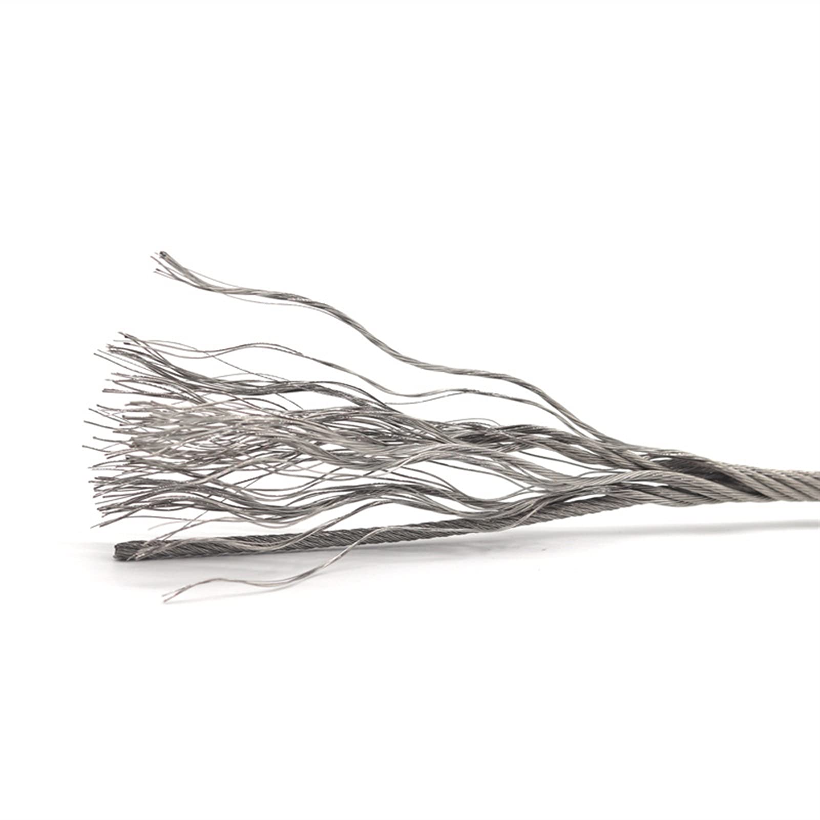 Cable Acero,Cable Acero Plastificado Kit de barandilla de cable de cable de cable de acero inoxidable de 20 m / 30 m / 50m 316 Kit de barandilla de cable 7x19 3mm DIA para aplicaciones en interiores o