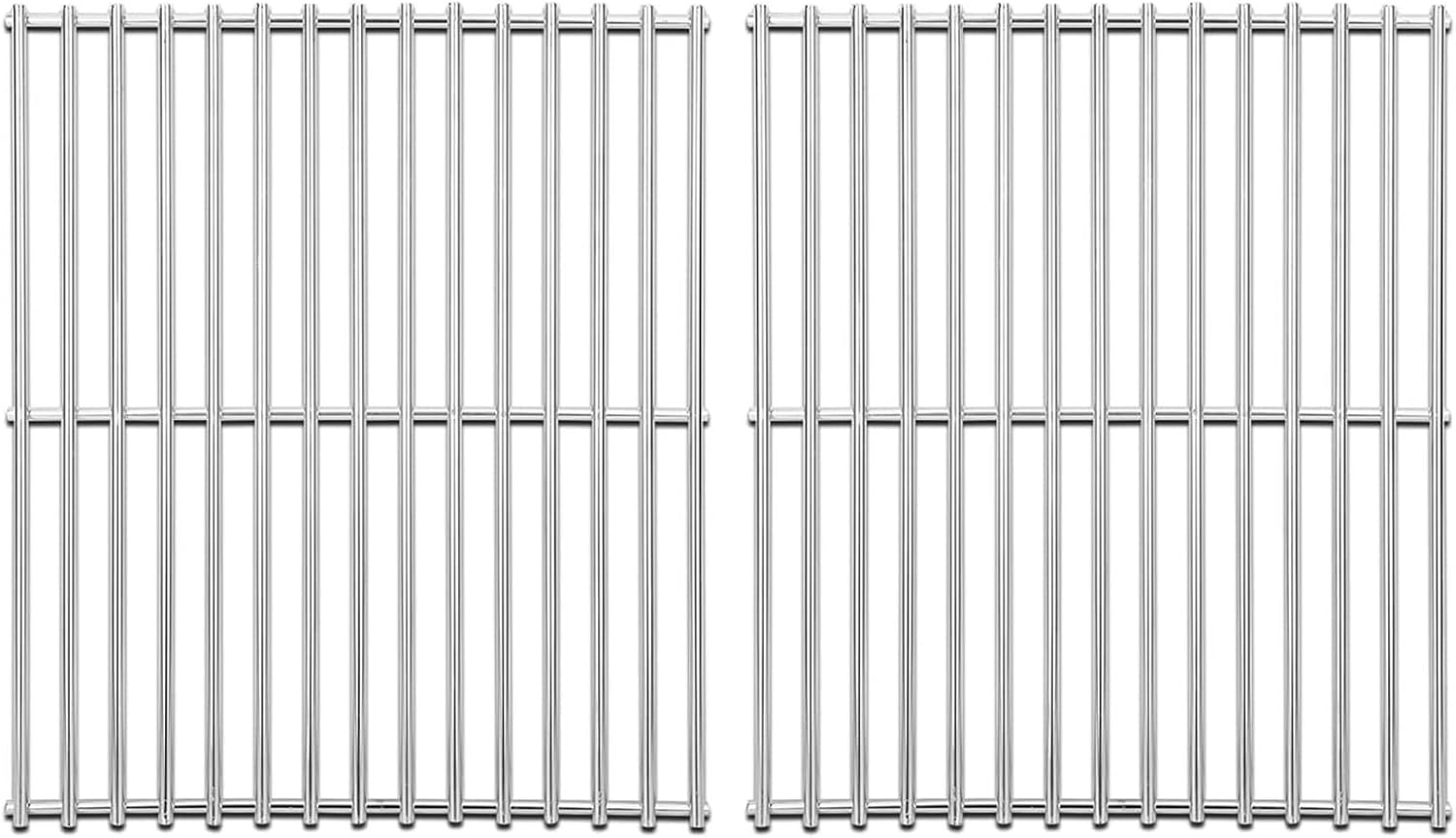 15 Inch Cooking Grates Replacement Parts for Broil-Mate 165154 195554 Broil King 986557, 9869-54 9869-57 Signet Crown Huntington 6666-54 Sterling 1155-54 Solid Stainless Steel Grill Grids