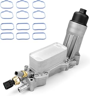 926-876 Aluminum Engine Oil Cooler with Oil Filter Housing Adapter Assembly Fit for 2011-2017 Chrysler 200 300, Dodge Charger, Jeep, Ram 1500, Promaster, 3.6L V6, 926-959 68105583AF 5184294AE