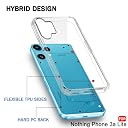 TheGiftKart Ultra-Hybrid Crystal Clear Back Case Cover for Nothing Phone 3a Lite 5G | Shockproof Design | Hard Back Cover Case for Nothing Phone 3a Lite 5G (PC & TPU, Transparent) gallery image