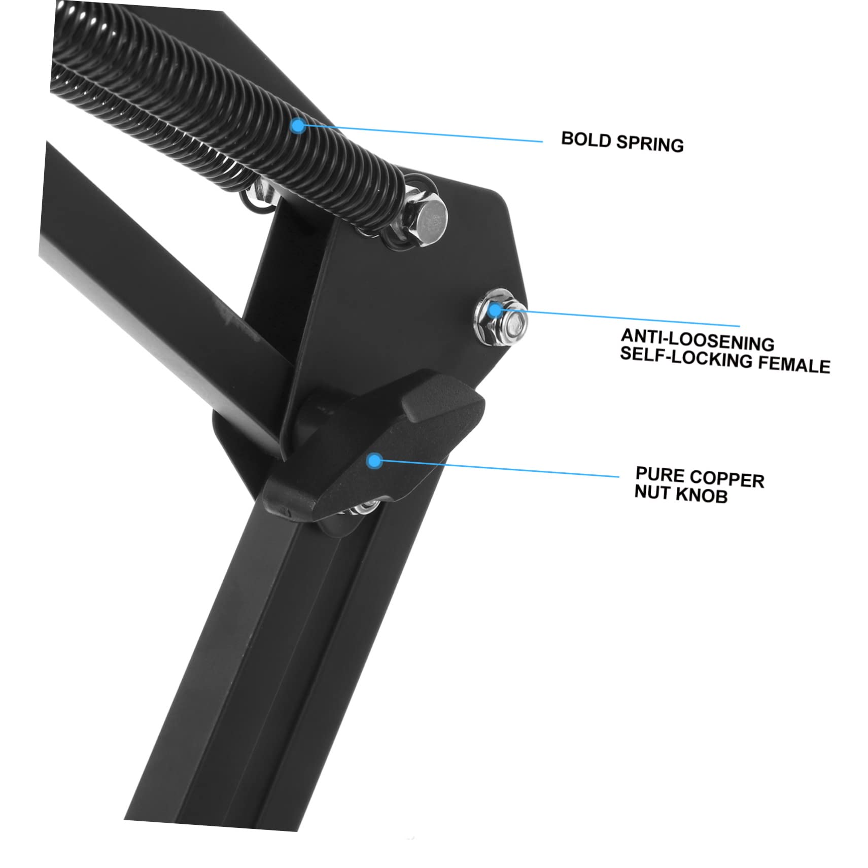 Soporte para Cámara Web Negro Brazo Articulado de Escritorio Metálico