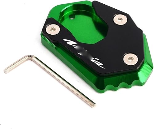 Miniatura 3 de EDKAY for Kawasaki for Ninja Zx6r Zx10r 250 300 650 1000 Z1000 Z650 Z900 Motorcycle Enlarge Foot Pad Support Plate CNC Side Stand Side Frame feet