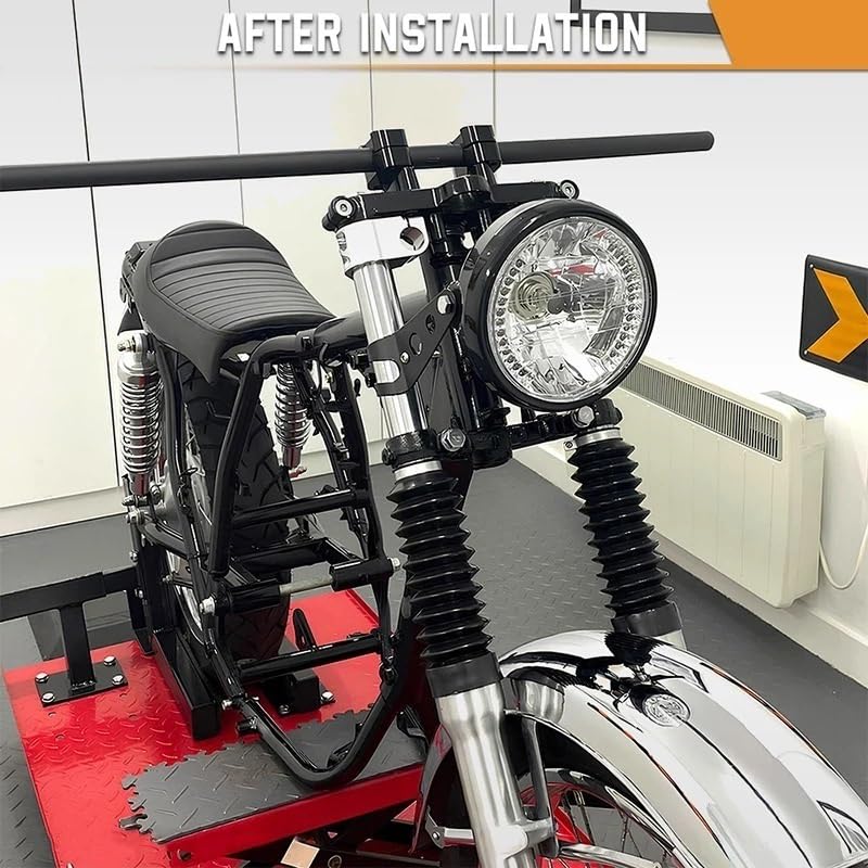 Fari Fendinebbia Faro rotondo per moto da 7 pollici H4 con 9 | Faro rotondo per moto da 7 pollici H4 con 9 fili ad alta luminosità accessori per staffa di buona qualità