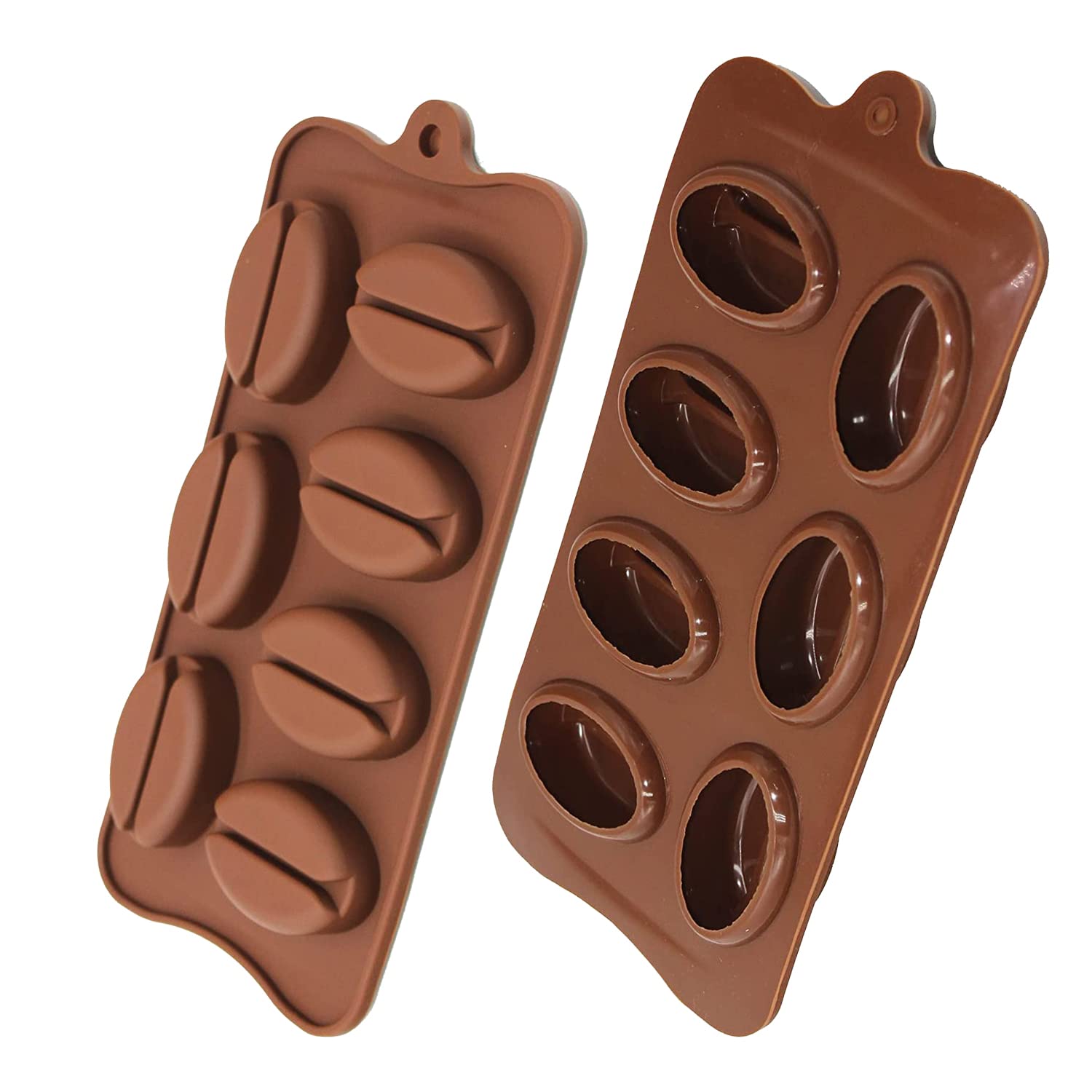 Lot De 5 Moules à Dessert En Silicone - Pour Chocolat, Glaçage, Bonbons, Glace - Résiste -5°C à +200°C - 5