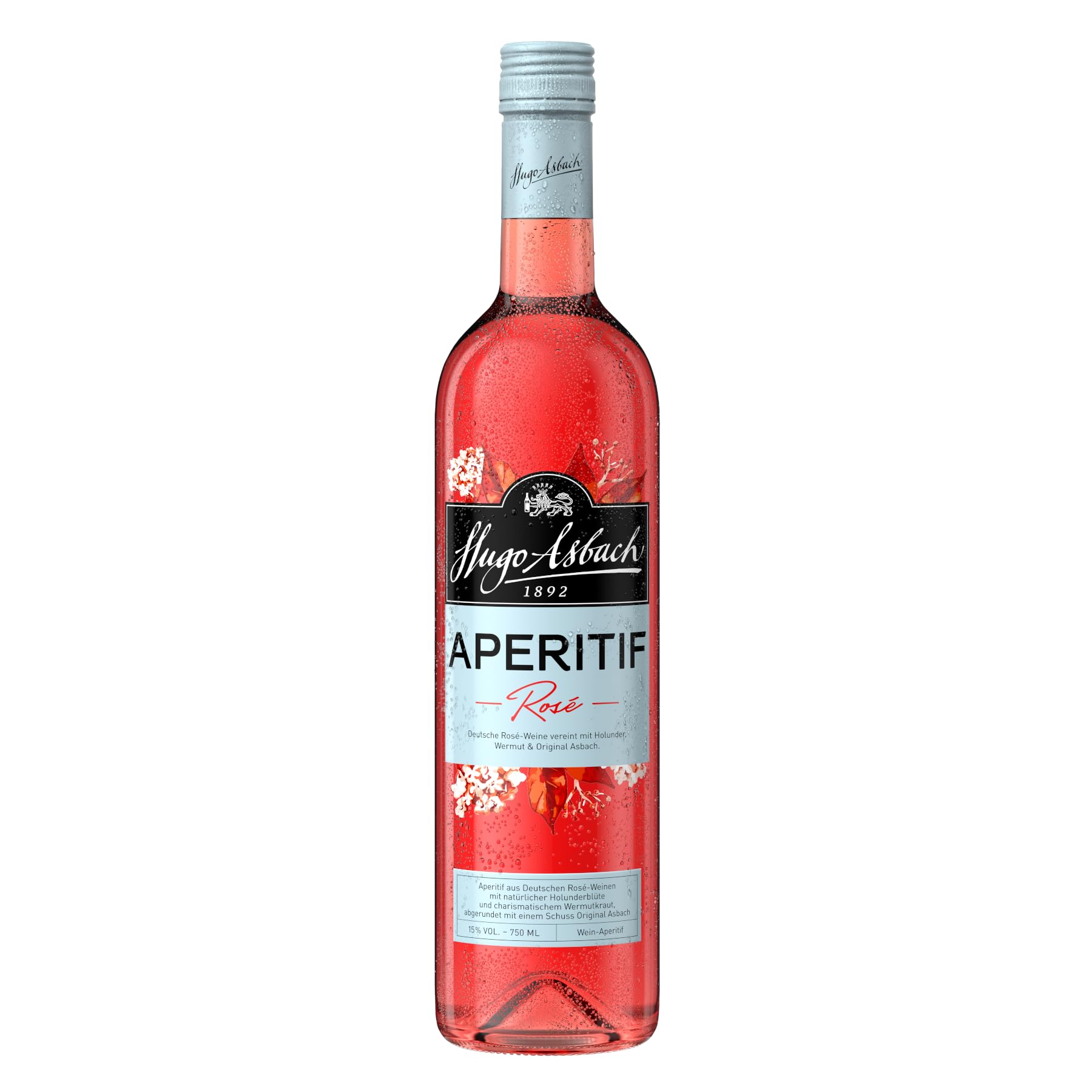 Asbach Hugo Aperitif Rosé - Aperitif des Jahres national (1 x 0.75 l)