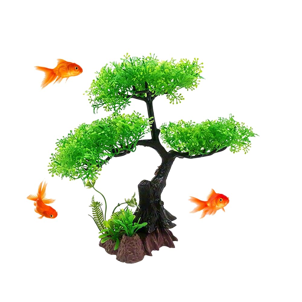 Aquarium Driftwood Ornament, Realistic Fish Tanks Plants for Fish Betta