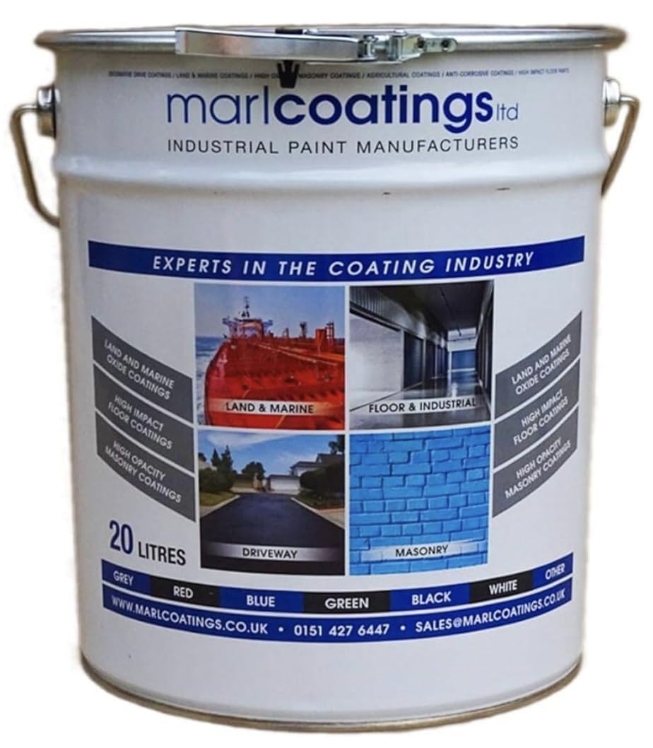marlcoatings 20L Masonry paint for pebbledash, concrete, render and brick. Acrylic resin technology with an advanced formulation. (BEIGE)