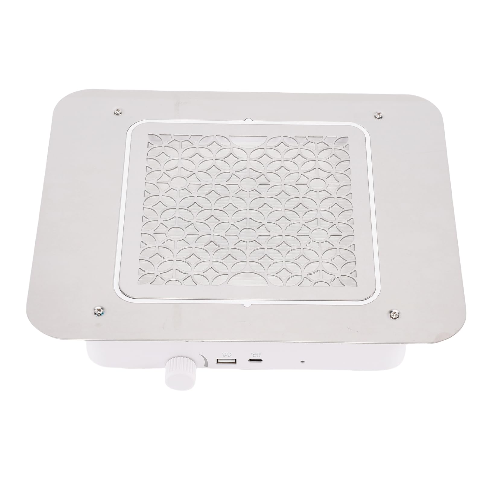 ZJchao Potente Colector de Polvo de Uñas de 80 W, 3500 RPM, Aspirador de Uñas de Escritorio Integrado, Extractor de Polvo Integrado sin Escobillas para Salones de Uñas y Uso Doméstico, (Enchufe de
