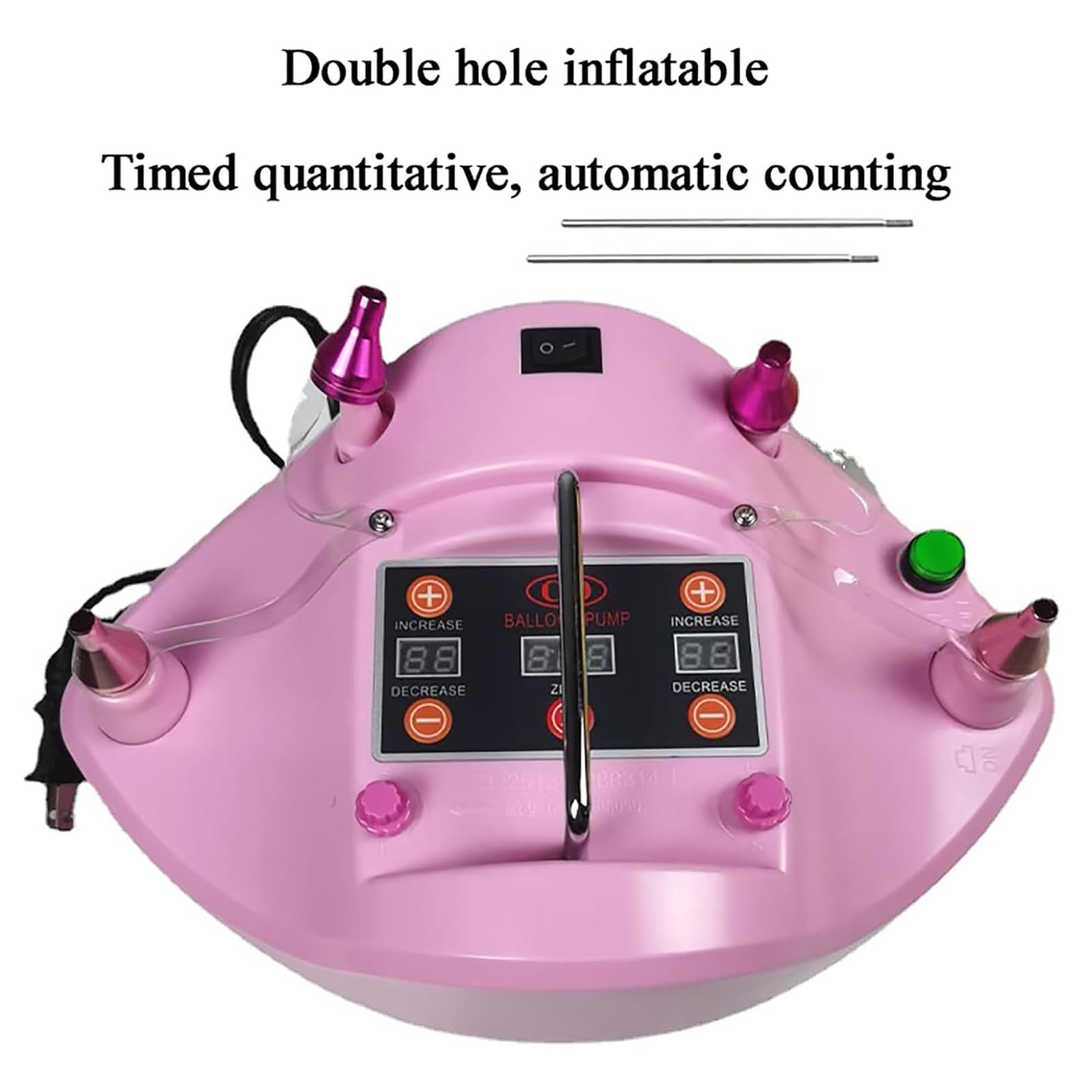 Pompa per Palloncini Elettrica, Ventilatore per Gonfiaggio Palloncini Portatile da 1200 W, 3 Secondi per Gonfiare/Temporizzazione E Quantificazione/Conteggio Automatico, per Vari Palloncini