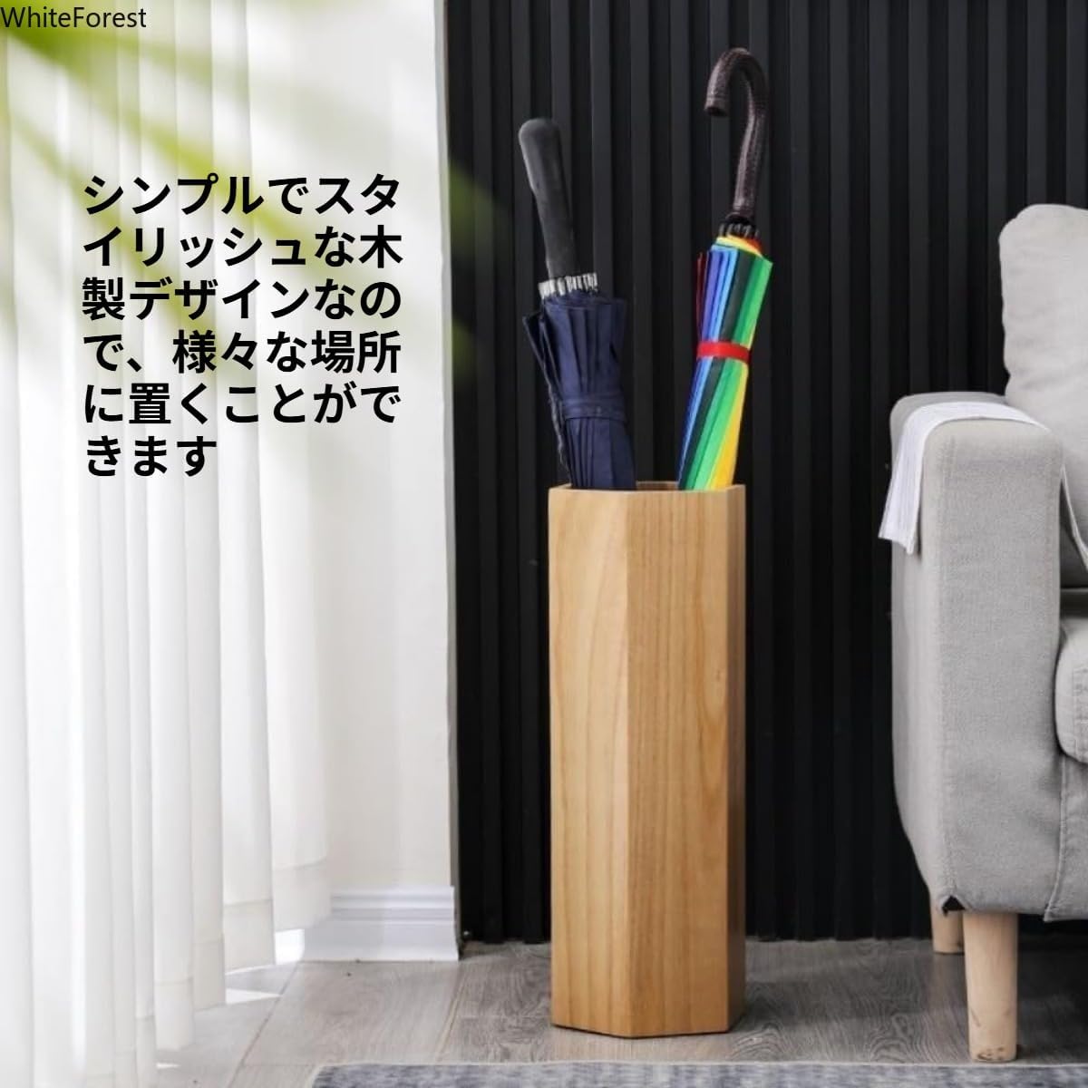 BEAMS GOLF フォールディング アンブレラ2(UVカット 晴雨兼用)(傘（雨用）)|BEAMS GOLF(ビームスゴルフ)  81660001678の通販 - GDOゴルフショップ(0000698528) WhiteForest 木製 傘立て スリム 倒れない 19×50cm トレー付き 玄関 傘スタンド 長傘/野球バット/ゴルフクラブ