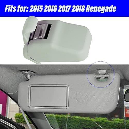 Miniatura 2 de CULMKARI Soporte de clip de soporte para visera de coche para Renegade 5VW09MS7AA 2015 2016 2017 2018