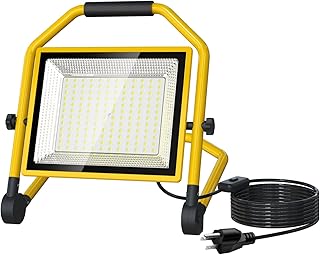 CLCXBSR 8400 Lumen LED Portable Work Light, 70W Foldable Worklight with 16.4FT Power Cord, Waterproof LED Flood Light for ...