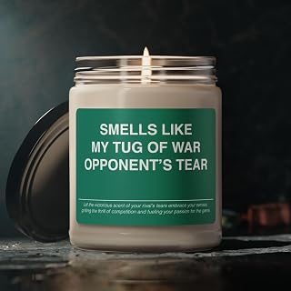 Tug of War Candle Funny glft Smells Like Candle My Tug of War Opponents Tear Souvenir Scented Soy Wax Candle Jar 9oz for Friend Funny, Home Decor Candle