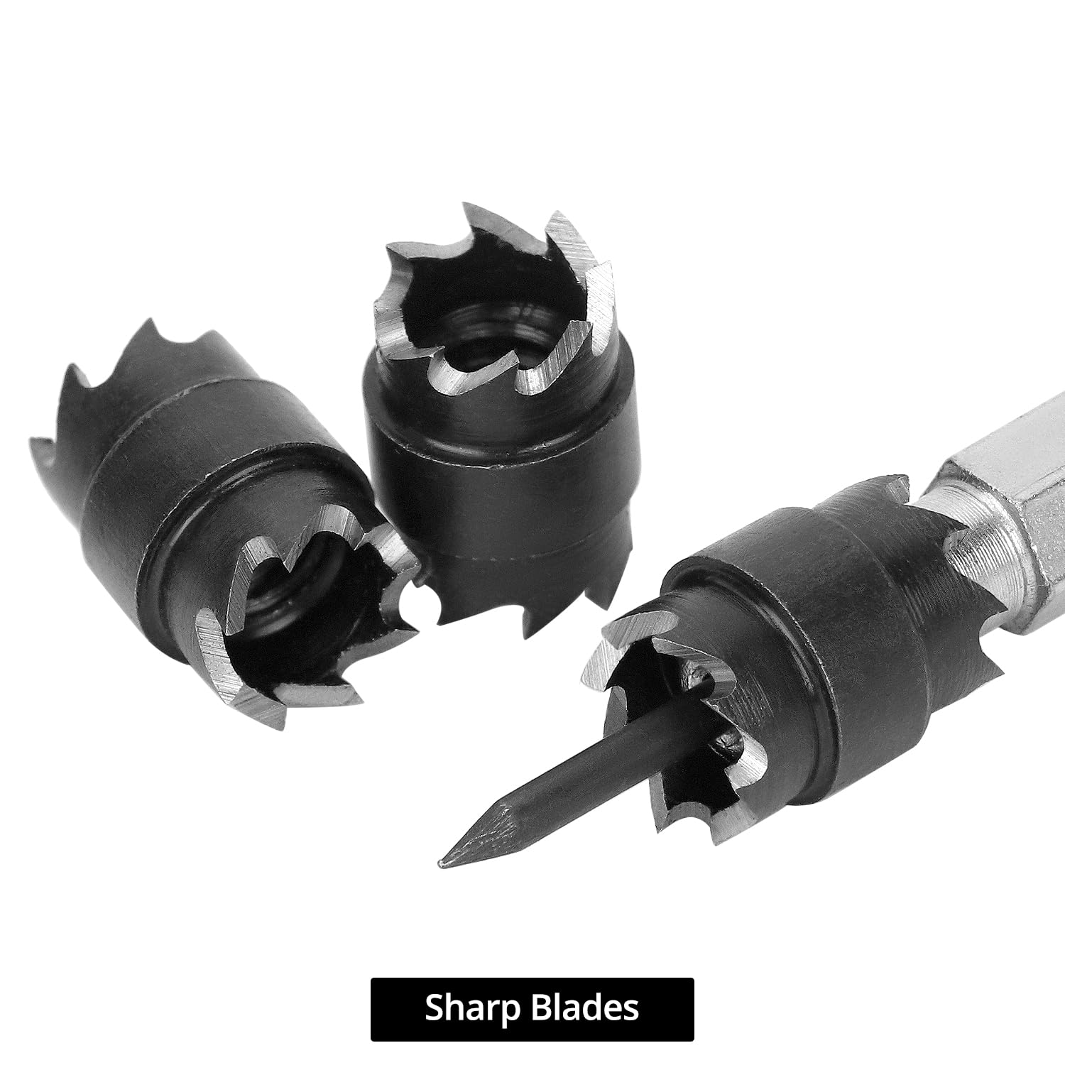QWORK® 13 sztuk wierteł do spawania punktowego, 3/8" ostrze do spawania punktowego z chwytem sześciokątnym, do cienkich płyt ze stali nierdzewnej, żelaza i aluminium