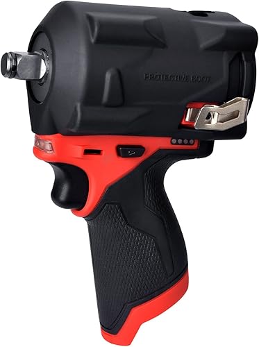 iGuerburn 49-16-2554 Funda protectora para destornillador de impacto para llaves de impacto Milwaukee M12 Fuel 12 (2555-20, 2555P-20) y llaves de