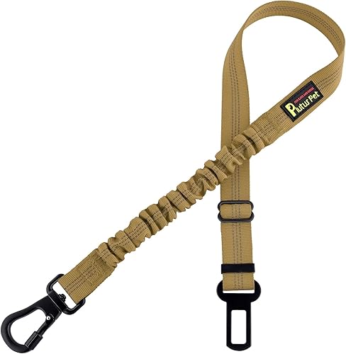 Miniatura 17 de Plutus Pet Cinturón de seguridad para perros para auto, arnés de coche ajustable con clip de mosquetón, cinturón de seguridad reflectante para Negro