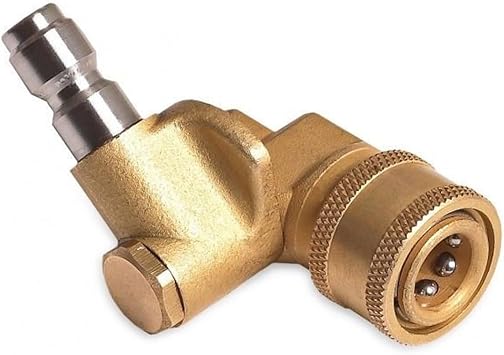 Pivoting High-Pressure with 1/4 inch male and female quick connector. Nozzle Holder, 4000 psi by EquipMaxx