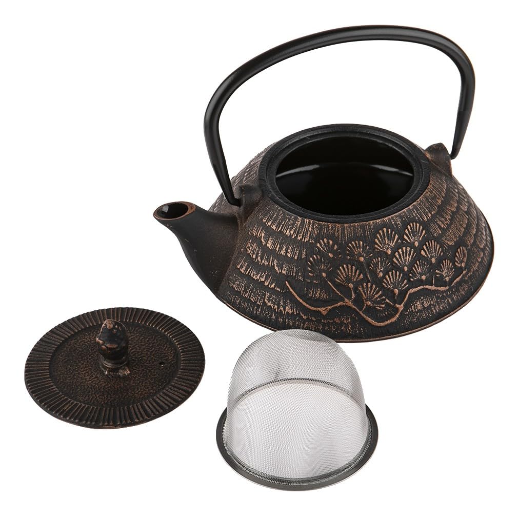 lachineuse - Théière Japonaise en Fonte - Carpes Koï - Avec Filtre