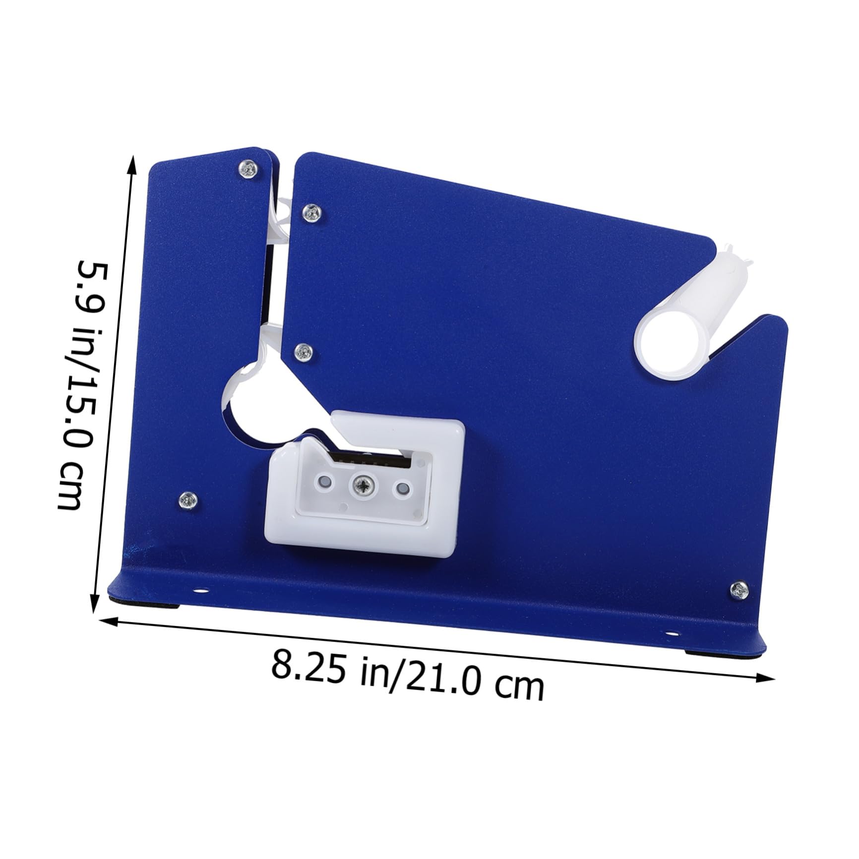 Dispenser per Nastro Adesivo 12Mm con Taglierina Integrata e 6 Pezzi di Nastro per Supermercati e Negozi per Sigillare Sacchetti in Modo Efficiente