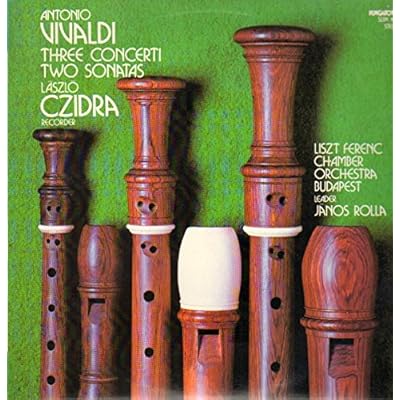 Antonio Vivaldi / L&aacute;szl&oacute; Czidra , Liszt Ferenc Chamber Orchestra , J&aacute;nos Rolla - Three Concerti Two Sonatas - Hungaroton - SLPX 12161