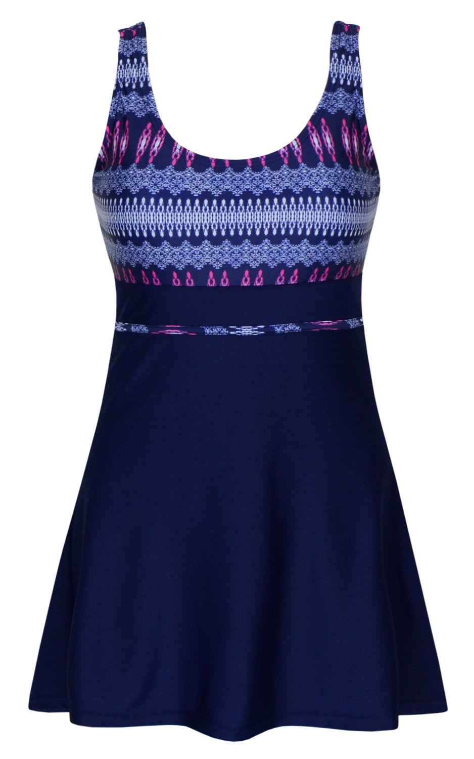 DANIFY Women's Plus Size Swim Dress One Piece