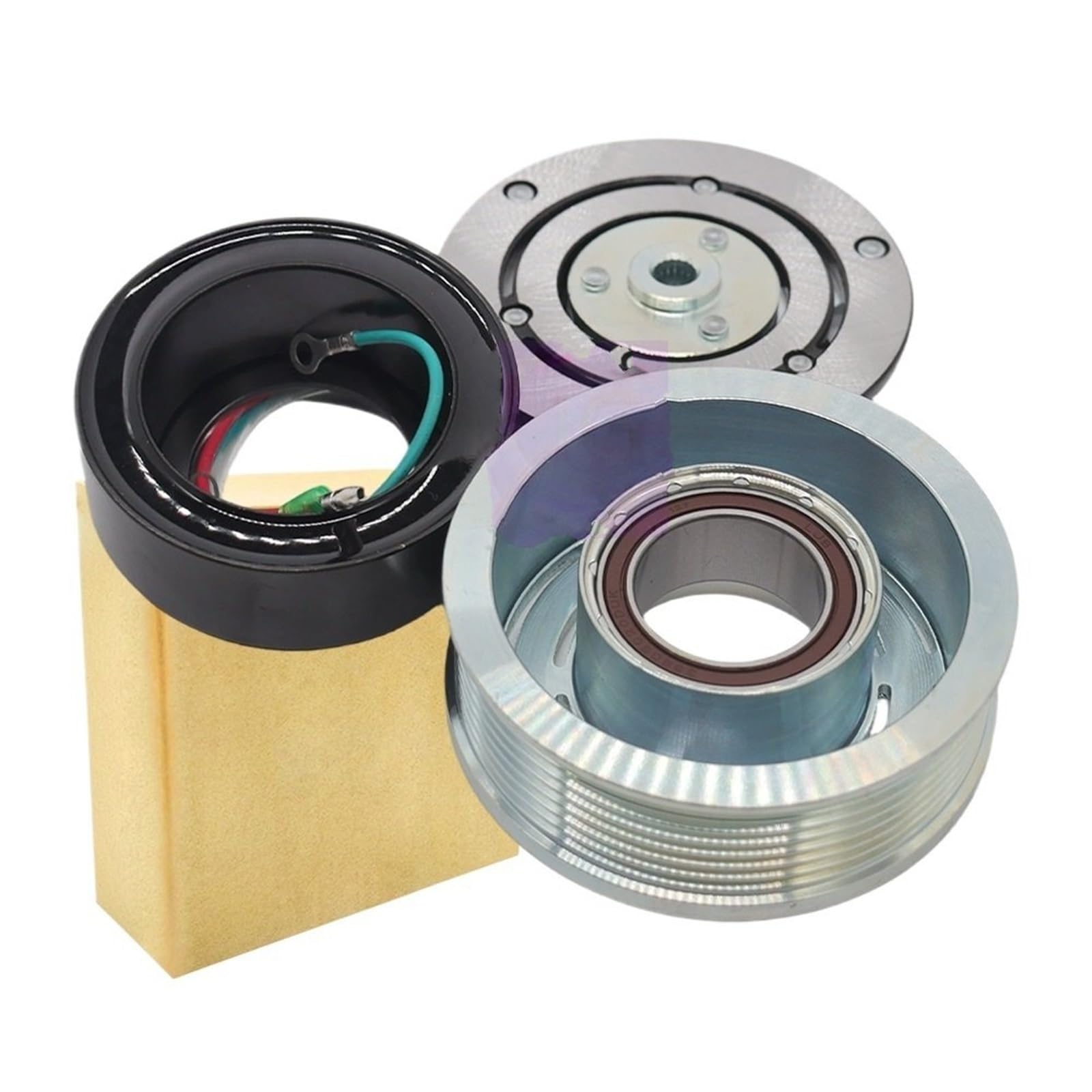 Cqjjxkyc One Color Ac Bypass Pulley Fit For Civic 1.8L 2006-2011 38800Rncz010 38810Rna004 38810Rna014 38810Rsae01trse07 Ac Compressor Clutch
