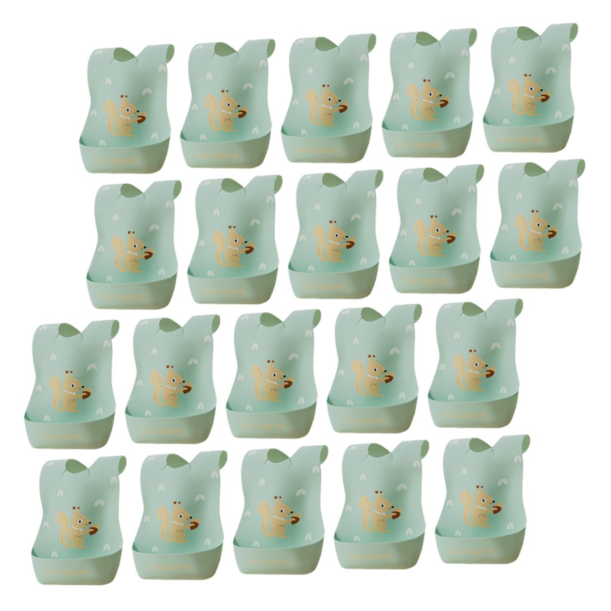 ARTSEWPLY 20Pcs Disposable Drooling Bibs Thickened Eating Bibs for Clothes Protection Soft Comfortable Pull Over Head Design