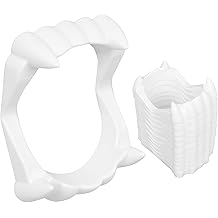 Halloween Vampire Teeth - 12 Pairs Vampire Fangs, Fake Teeth Fangs for Cosplay Party Props Halloween Costumes Vampire Accessories Party Favors