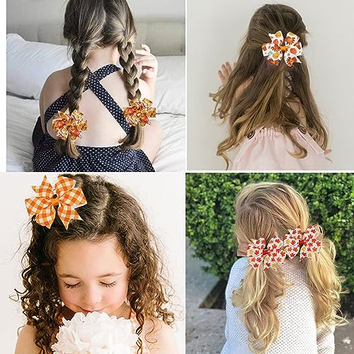 Pince à cheveux d'automne feuille d'érable, le cadeau idéal pour coiffure de bébé - 2
