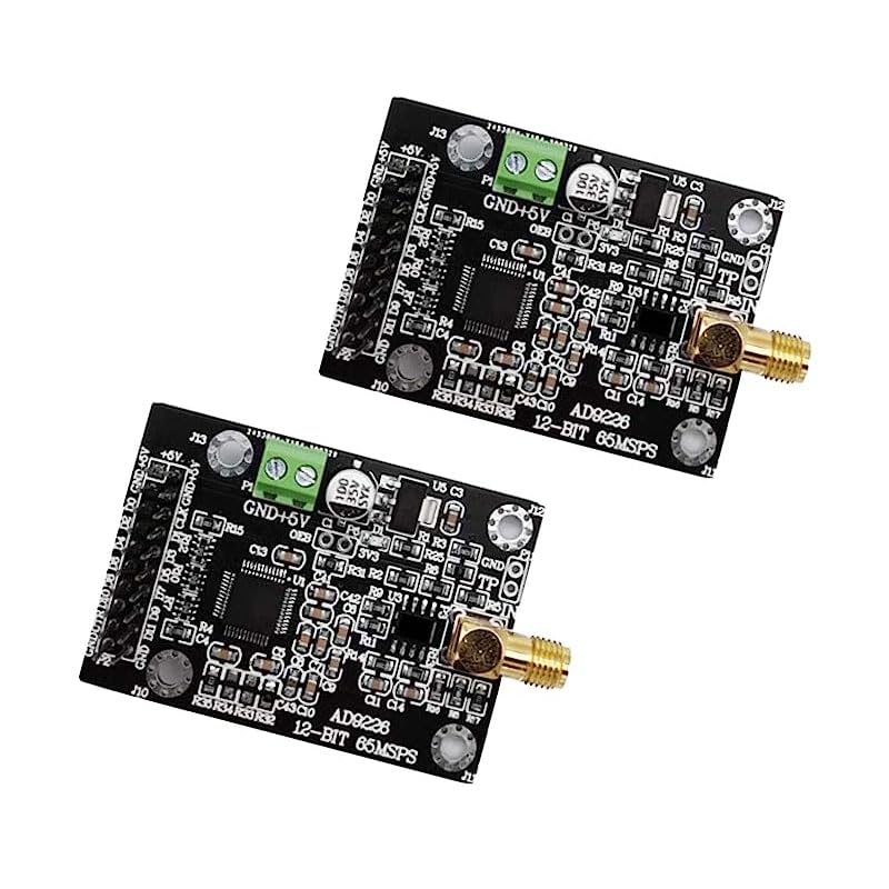 2Pcs AD9226 QFP48 ADC Module 65M Acquisition Analog-to-Digital Converter FPGA Board