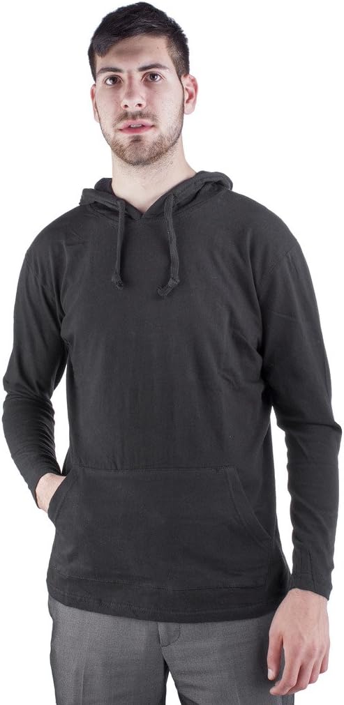 Arctic Pole Mens Long Sleeve Lightweight Pullover Thin Hoodie Sweatshirt