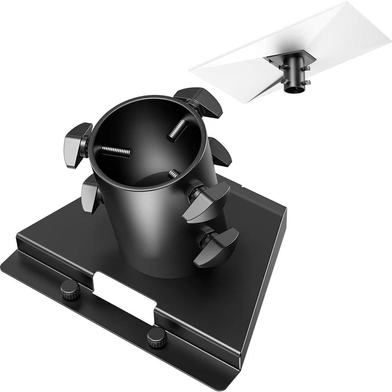 ordinarYone Soporte de antena pequeño para antena parabólica, funciona con 28 postes de 54 mm de diámetro y rotación flexible de 180 grados