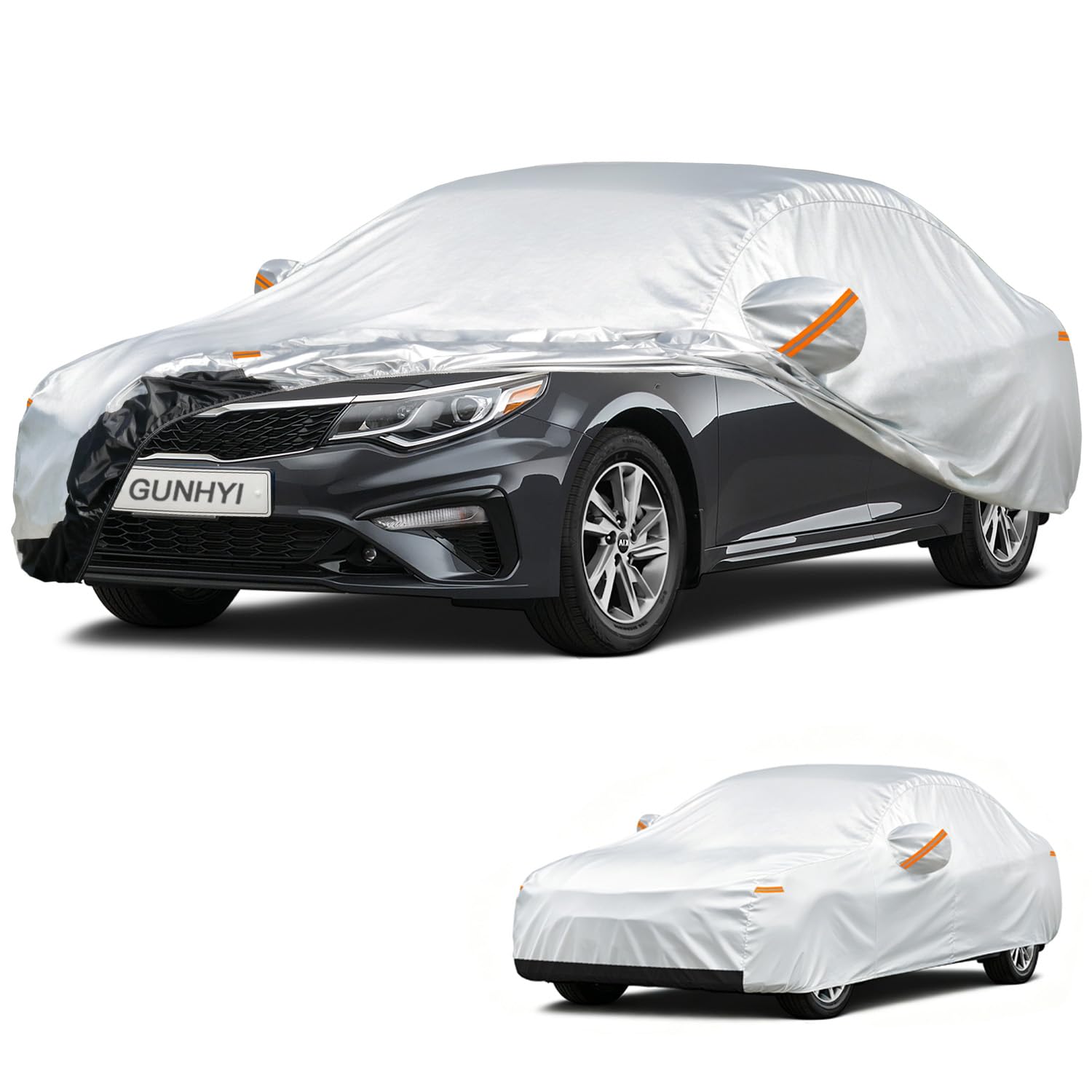 GUNHYI Car Cover Custom Fit Kia Optima (2000-2026) Waterproof for Automobiles, Oxford Sun Rain Dust Snow Protection (Ships from US Warehouse, Delivery 3-8 Days)