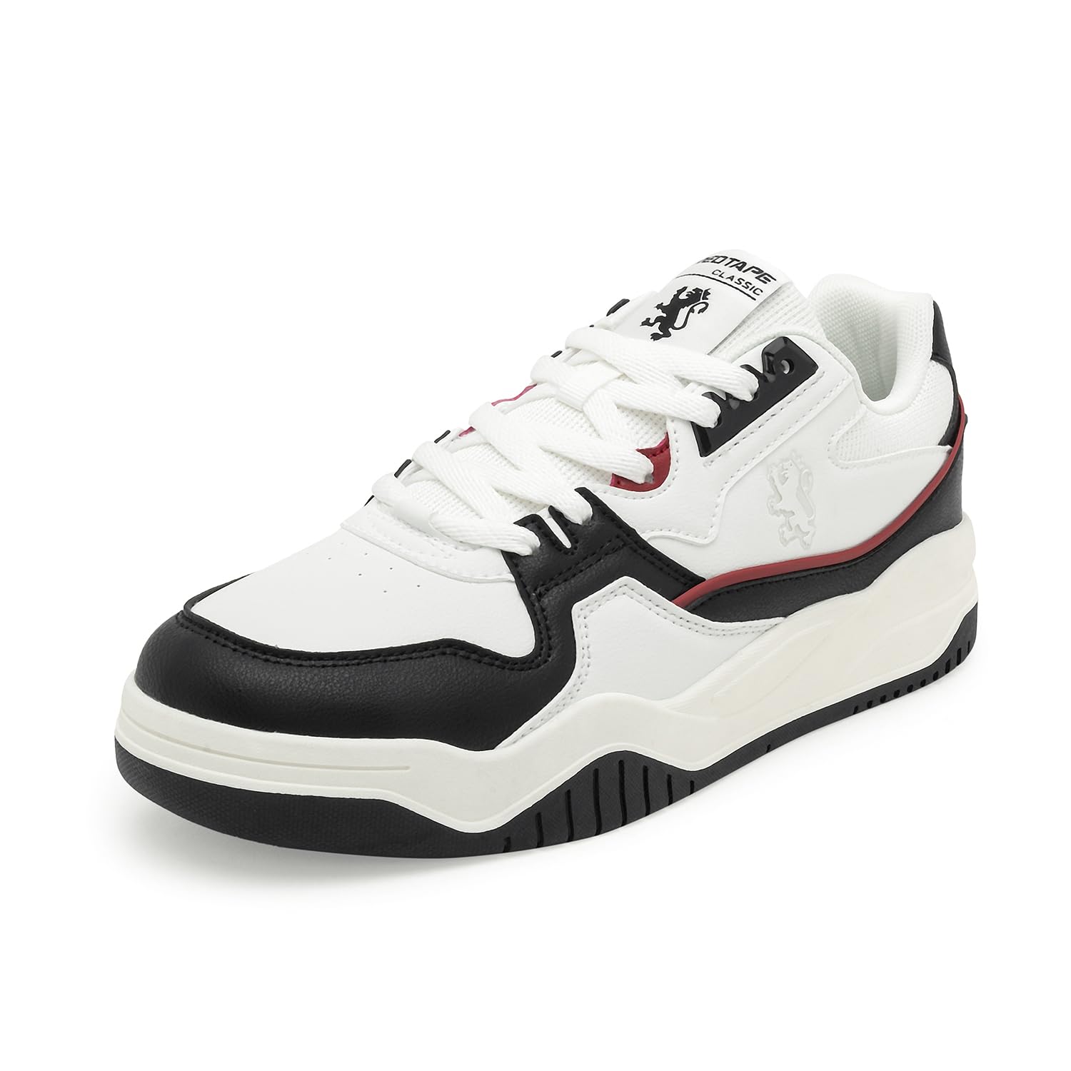 Red Tape Casual Sneaker Shoes For Men | Classic Rounded Toe, Soothing Insole & Impact-Resistant Comfort White/Black, 6 Uk (B0CXJ8VDHJ) Amazon Price History, Amazon Price Tracker