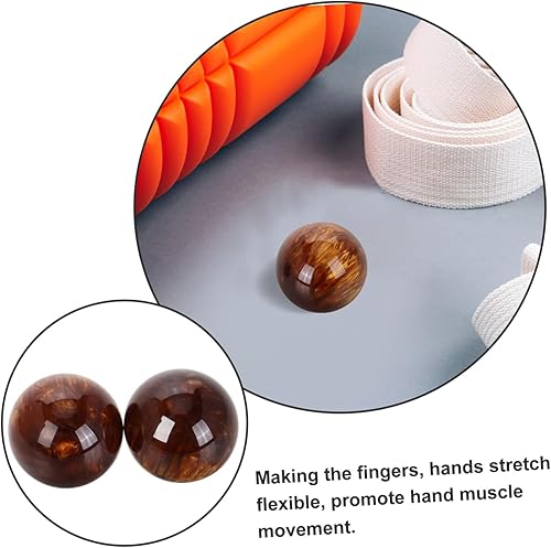 Miniatura 3 de Bola de masaje de mano Bolas de salud chinas Bola de masaje de tejido profundo para terapia de ejercicio de mano muscular, 2 piezas