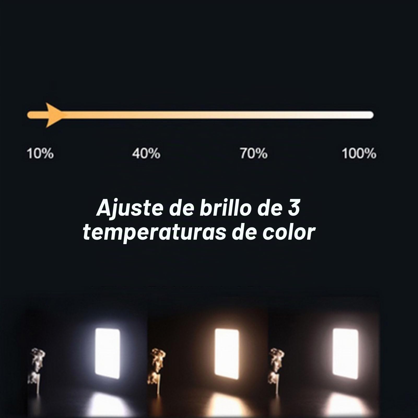 Luz LED de Relleno con Clip y Lente CPL para Fotos y Videos de Móvil