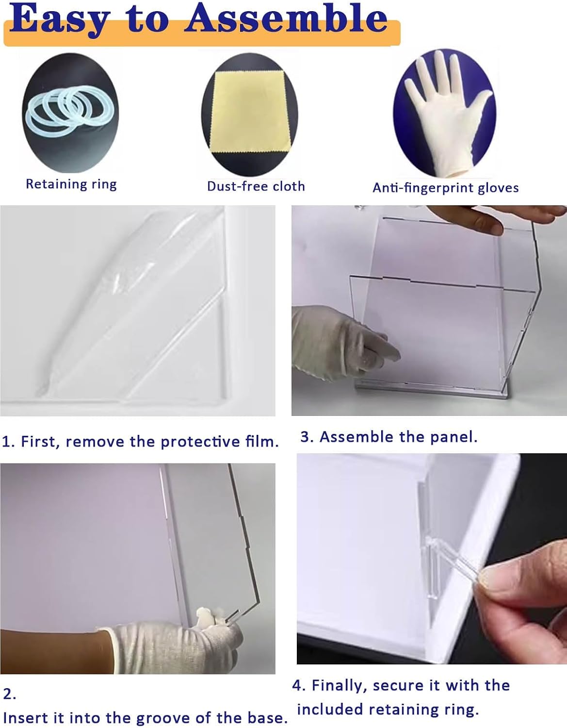 High Acrylic Display Box with Lock - Clear Dust Cover Showcase for Mini Figures, Countertop Display Case (10x10x30cm) - Perfect for Collectibles and Toys image 4