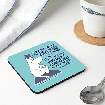 Moomin Really Big Things Moominpappa At Sea Quote Wooden Single Coaster