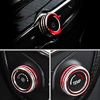 Vista 6 de CARFIB Calcomanías de volumen de CA para Chevrolet Chevy EQUINOX LT, accesorios de control de aire, calcomanías de sincronización automática, tapas