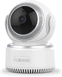 faleemi Wireless Security Camera, WiFi Home Indoor Dog Pet Camera, Baby Monitor, Nanny Cam, 1080P HD Pan/Tilt/Zoom IP Camera, with 2 Way Audio, Night Vision, Cell Phone App Remote View Control